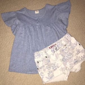 NWOT Tucker & Tate Top w/ Peek Floral Shorts